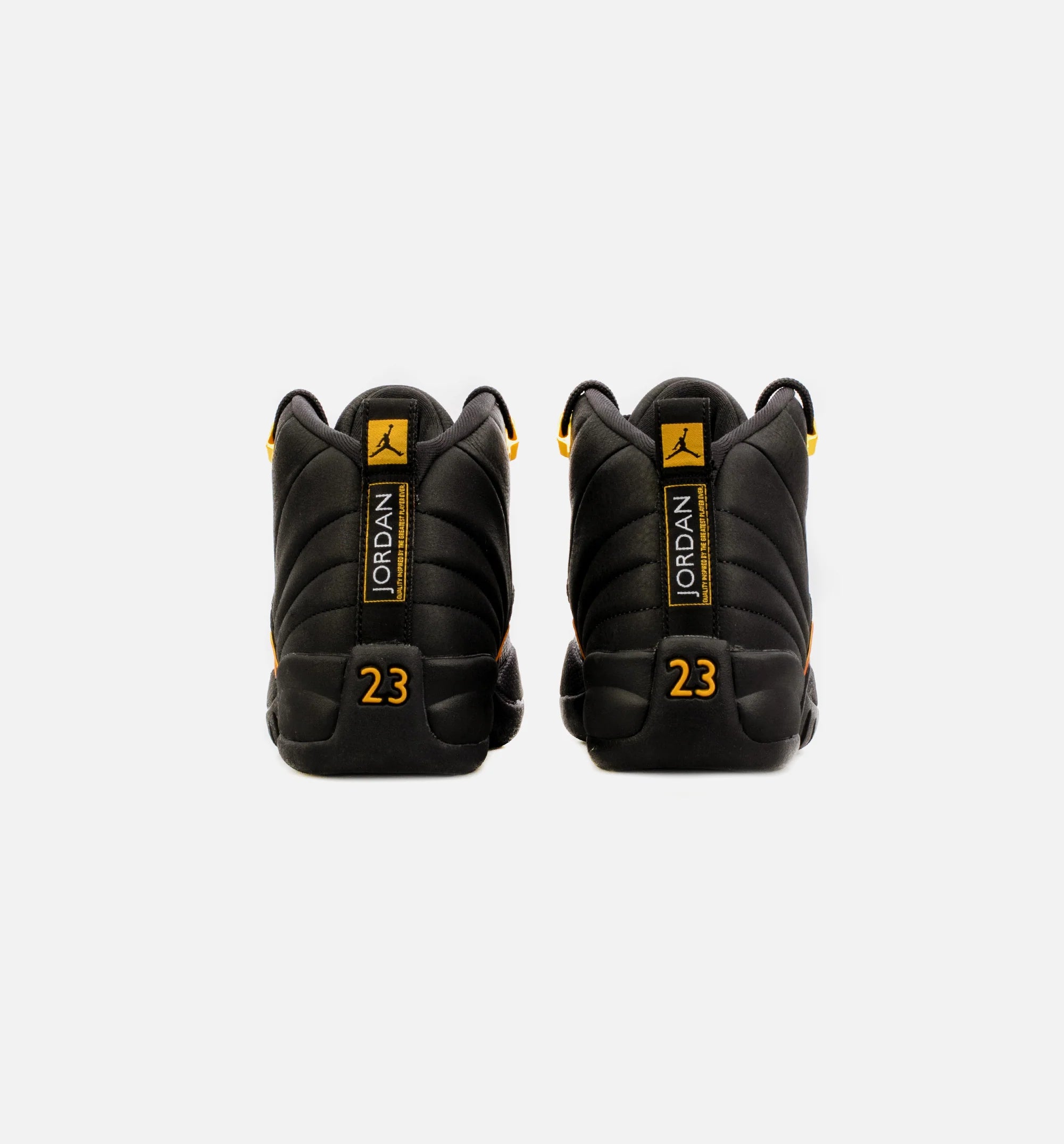 Air Jordan 12 Retro Black Taxi Grade School Lifestyle Shoe Black Free Shipping