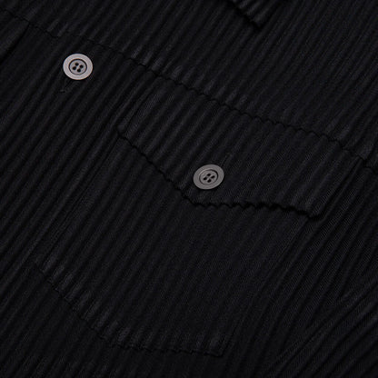 Wool Like Light Trucker Jacket Black