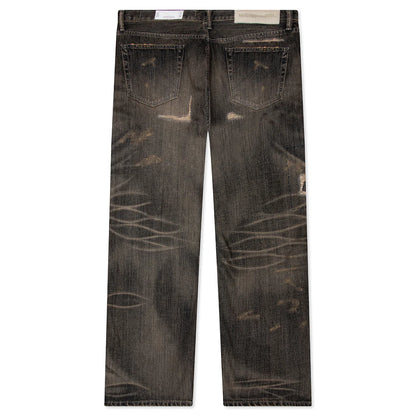 Savage Denim DP Wide Pants Black