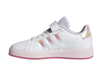 Tenis Adidas Grand Court 20 Blanco y Rosa para Niña