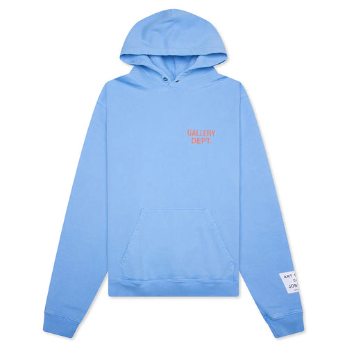 90s GD Logo Hoodie Baby Blue