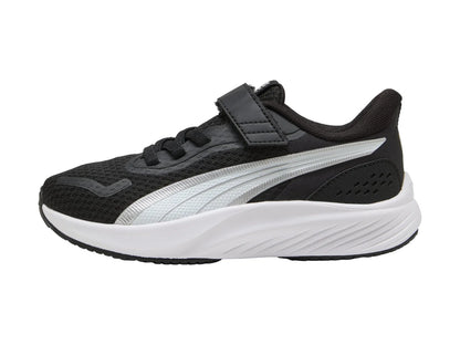 Tenis PUMA Pounce Lite Negro y Blanco para Niño