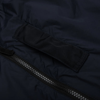 Skin Touch Nylon Bomber Jacket Navy Blue