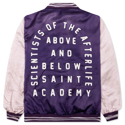 Saint Michael Stadium Jacket Purple Pink