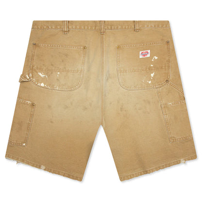 Double Knee Shorts Beige
