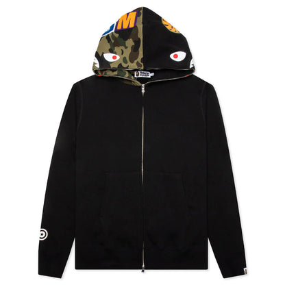 Shark Full Zip Hoodie Black