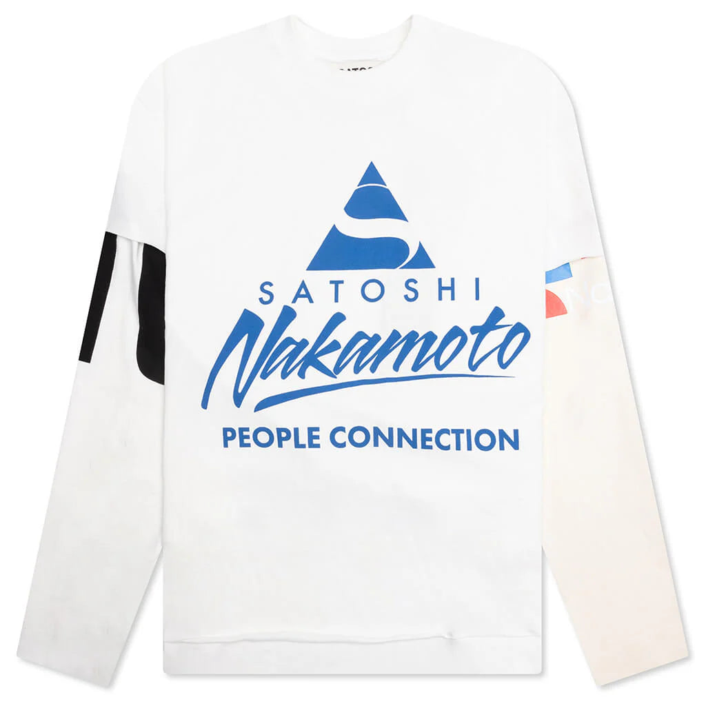 Online Graphic L S Tee White
