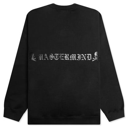 Skull Logo Knit Sweatshirt Black
