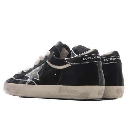 Womens Super Star Velvet Dark Grey Silver
