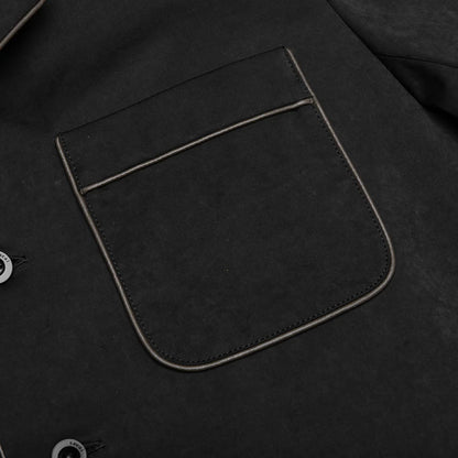 Faux Suede Jacket Black