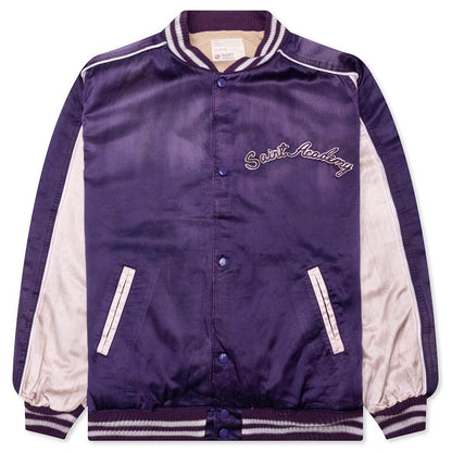 Saint Michael Stadium Jacket Purple Pink