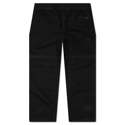 Elasticated Wait Zip Off Denim Pants Black