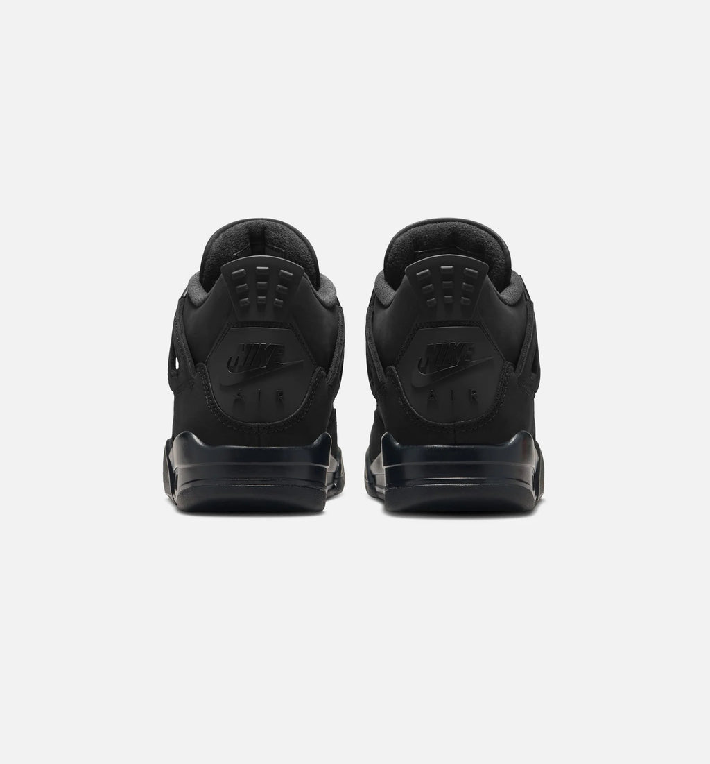 Air Jordan 4 Retro Black Cat Grade School Lifestyle Shoe Black Black Light Graphite Limit One Per Customer