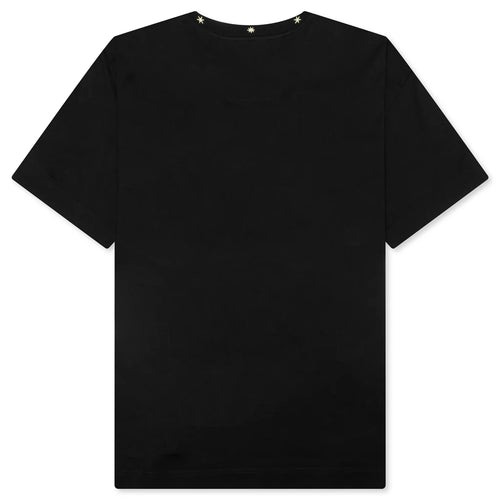 Star Print Standard T Shirt Black