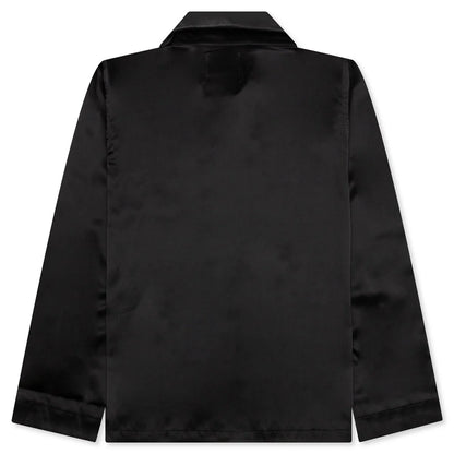 Silk Pajama Shirt Black