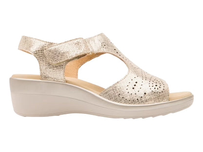 Sandalias Flexi Plataforma Color Oro para Mujer