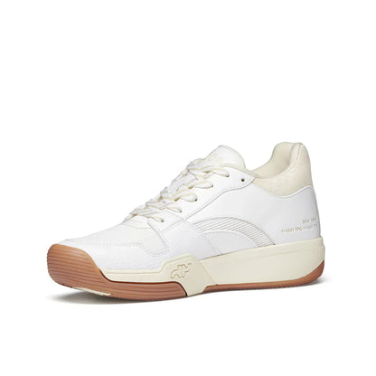 DAPS DESI Mid White Cream Mens Pickleball Shoes