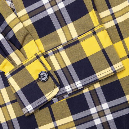 Oversized Asymmetrical Smock Shirt Dark Yellow