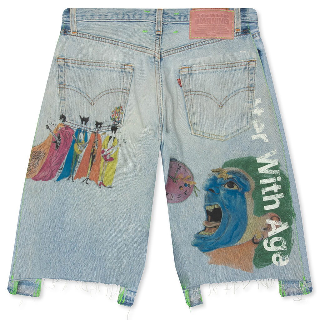 Harrison Triple Wide Denim Short Indigo