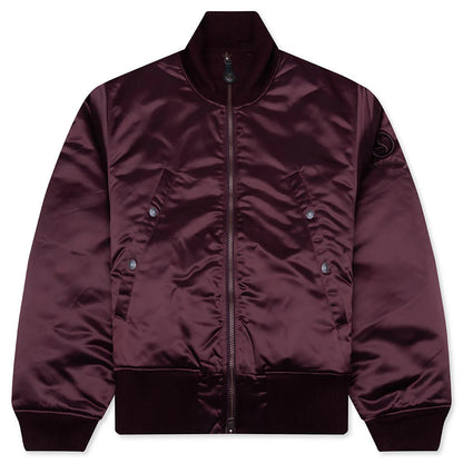 Technical Bomber Jacket Burgundy