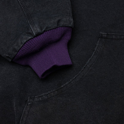Zipped Work Hoody Black