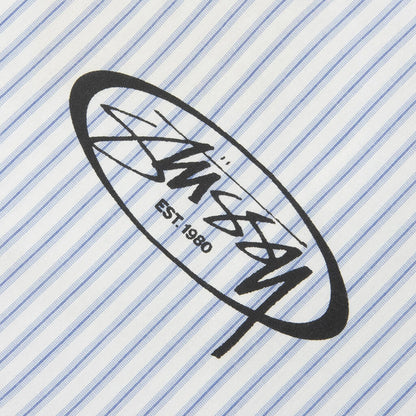 Standard L S Shirt Logo Blue Stripe