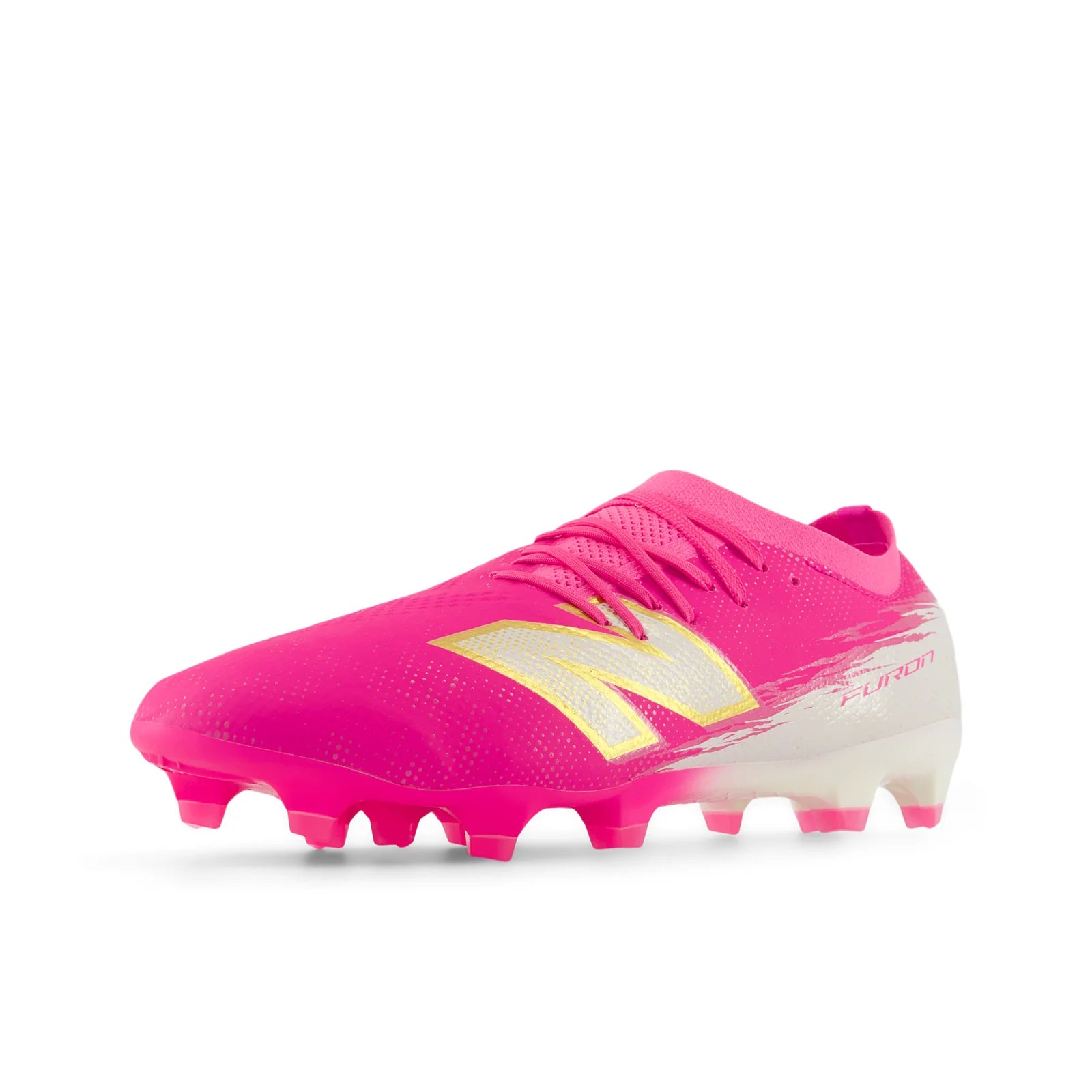 New Balance Furon Pro V8 FG Firm Ground Mens Soccer Cleats Pink Heat