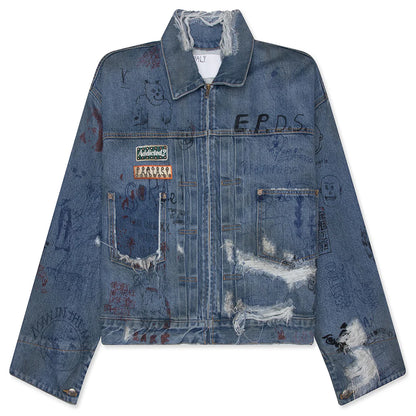 Ur Fantasy Denim Jacket Light Blue