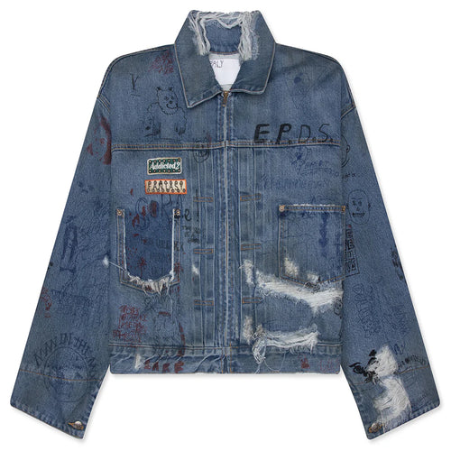 Ur Fantasy Denim Jacket Light Blue
