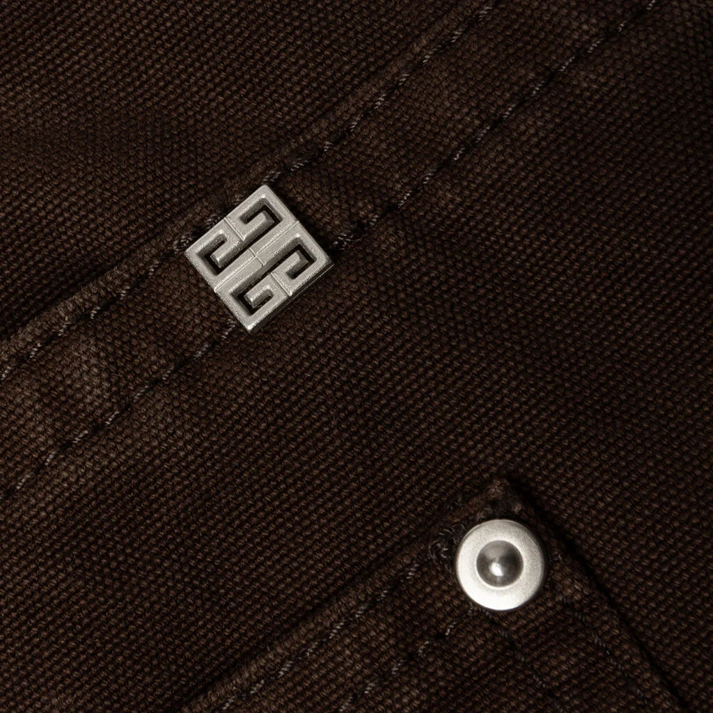Studded Carpenter Pants Dark Brown