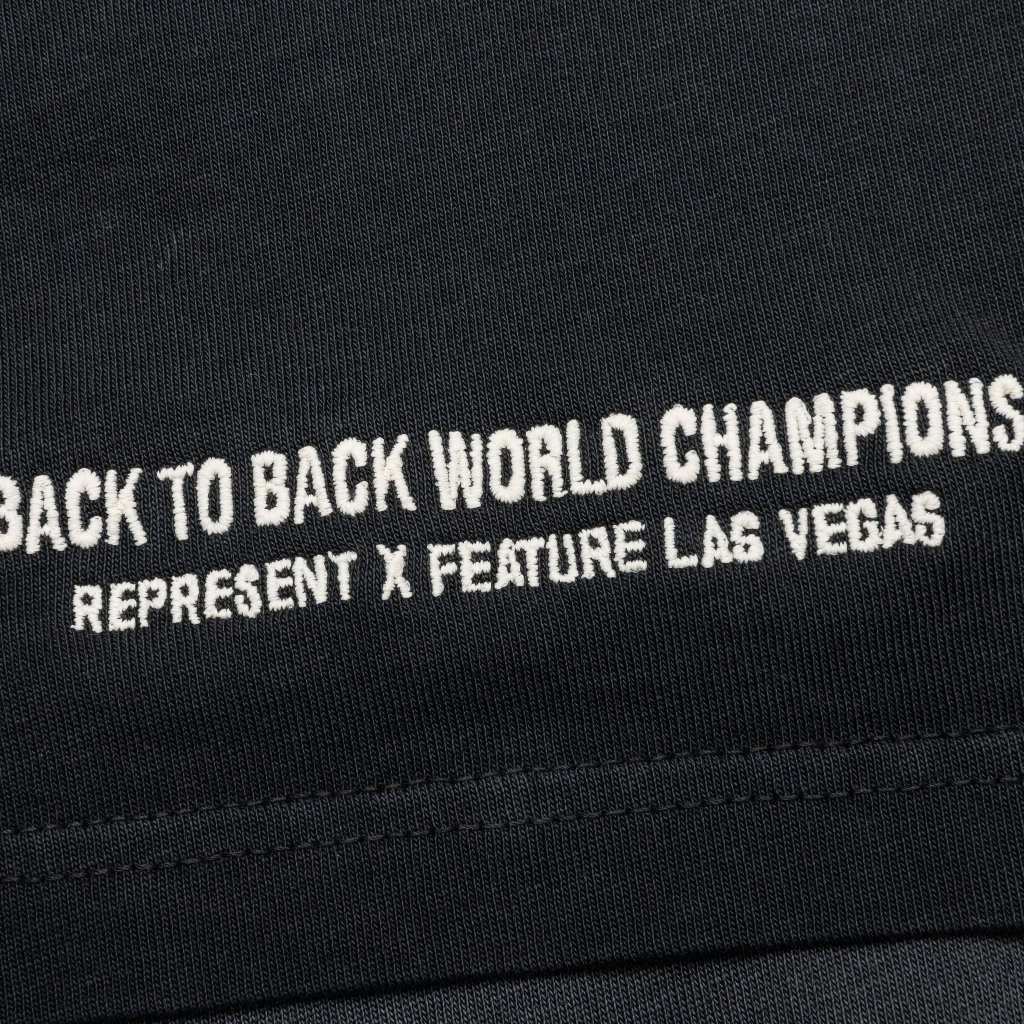 Feature x Represent Champion Rings T Shirt Stained Black