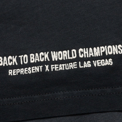 Feature x Represent Champion Rings T Shirt Stained Black