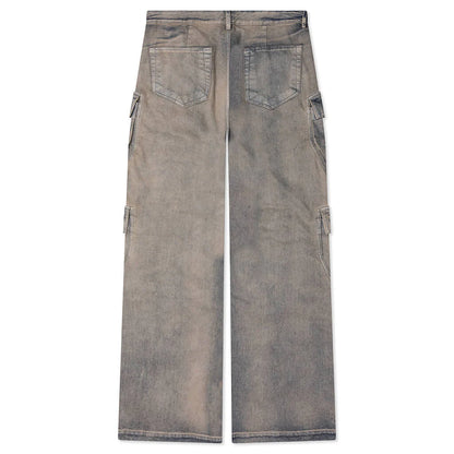 Double Cargo Denim Jeans Mineral Pearl