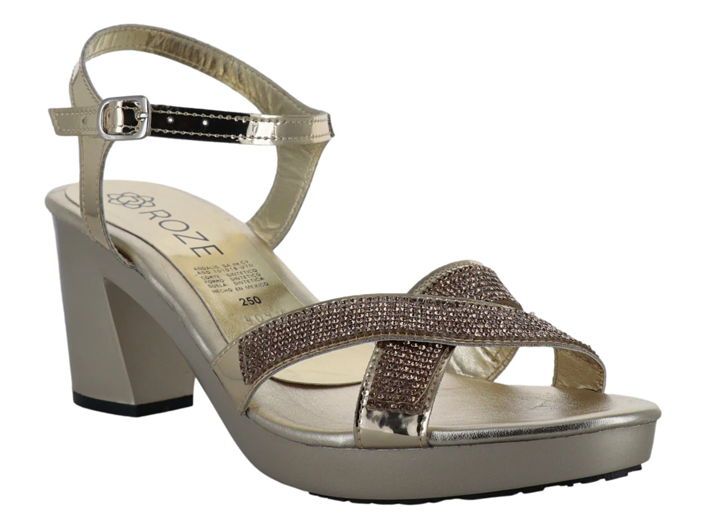 Zapatillas Roze Color Oro Inglés para Mujer