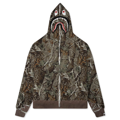 Saint M6 x BAPE Shark Zip Hoodie Wood Camo