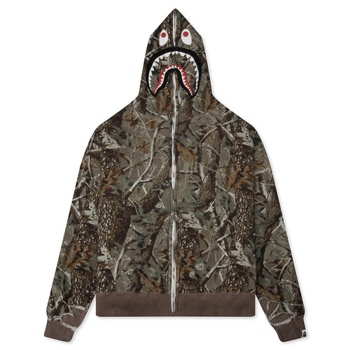 Saint M6 x BAPE Shark Zip Hoodie Wood Camo