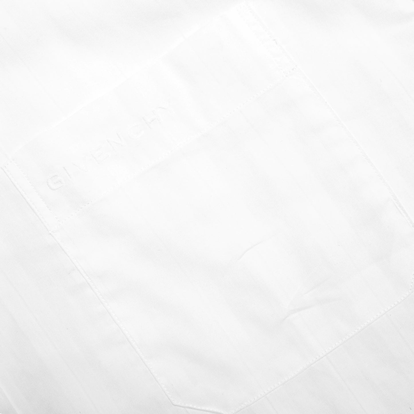 Cotton Voile Shirt With Stripes White