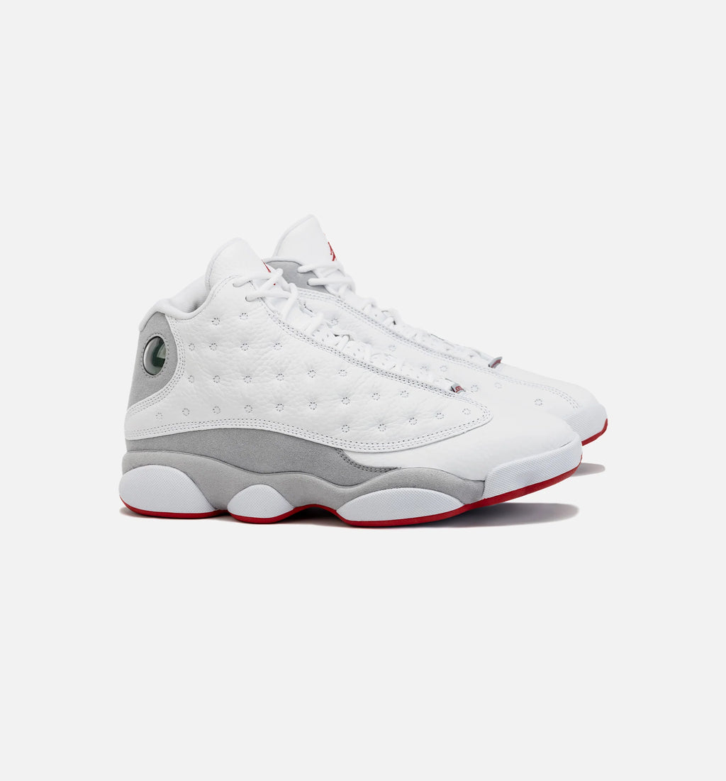 Air Jordan 13 Retro Wolf Grey Mens Lifestyle Shoe White Grey Free Shipping