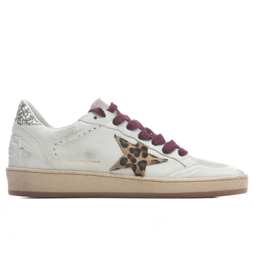 Womens Deluxe Brand Ball Star White Grey Horsy Platinum