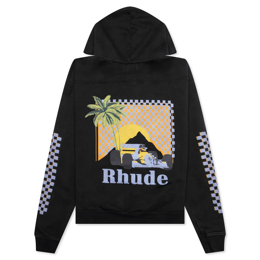 Moonlight Tropics Hoodie Vintage Black