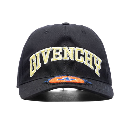 Embroidered Logo Curved Cap Black