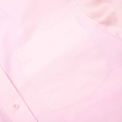 Satin Insert Shirt Rose Pink