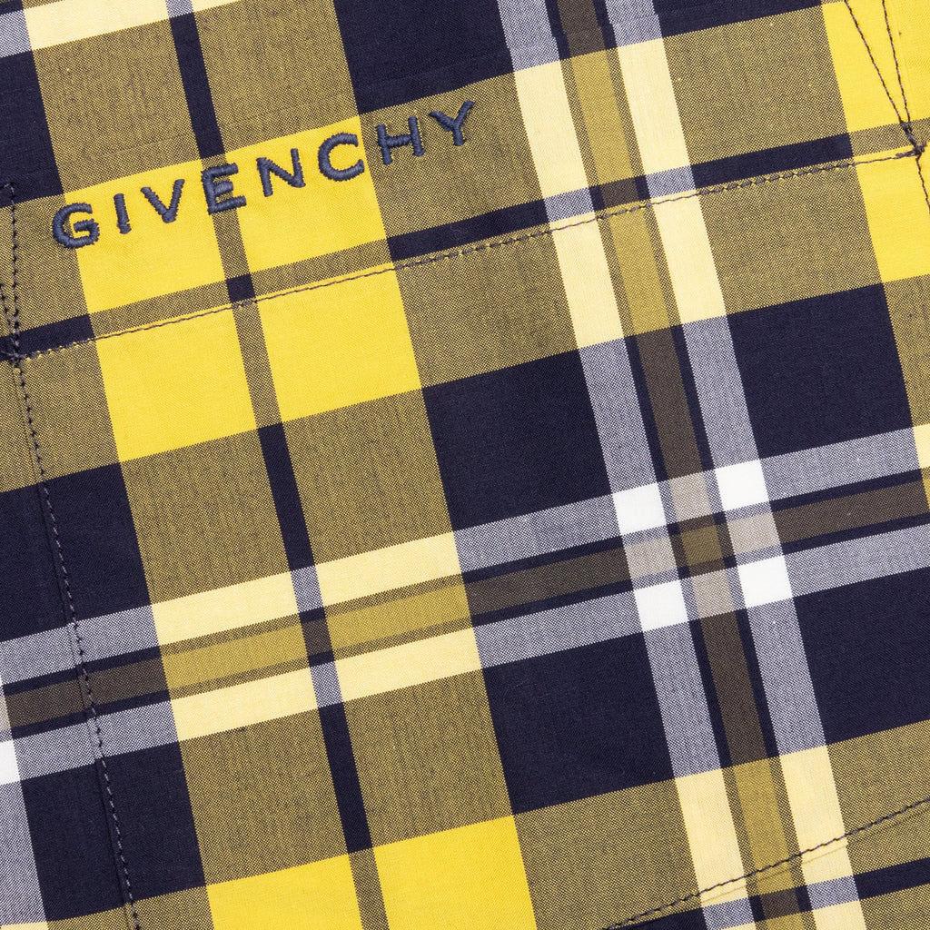 Oversized Asymmetrical Smock Shirt Dark Yellow