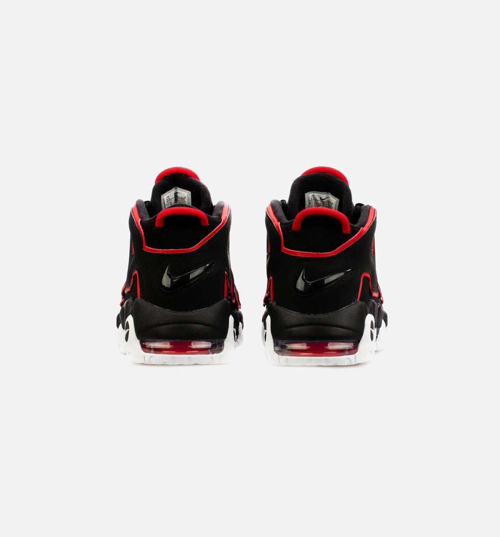 Air More Uptempo Red Toe Mens Basketball Shoe Black Red