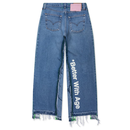 Monroe Triple Wide Denim Trouser Indigo