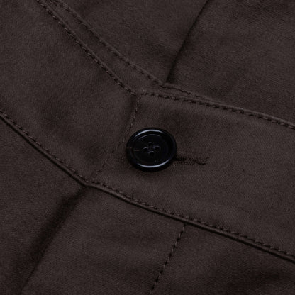 Brown Organic Cotton Cargo Trousers TCY36 Moca