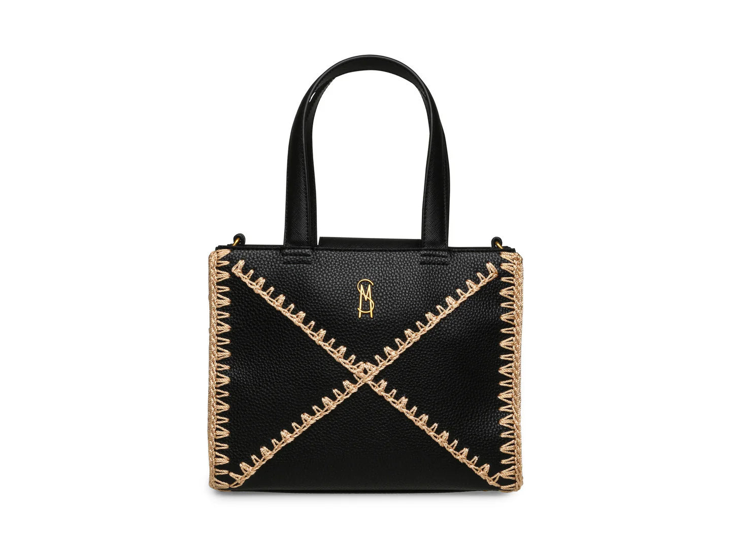 Bolso Steve Madden Baris Negro y Dorado para Mujer