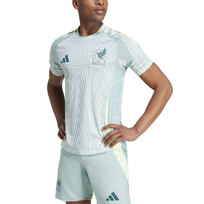 adidas Mexico Away Authentic Jersey 2024 Linen Green