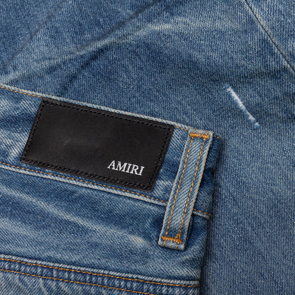 Pleated Denim Straight MX1 Jean Honeycomb Indigo