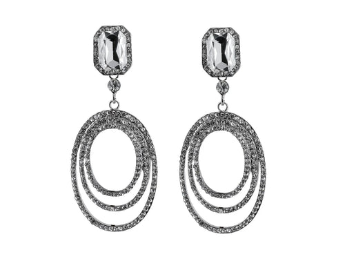 Aretes Roze Fiesta Color Plata para Mujer